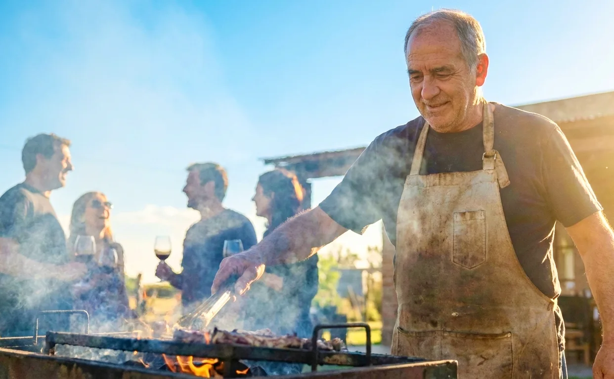 Asado, tempo fuego