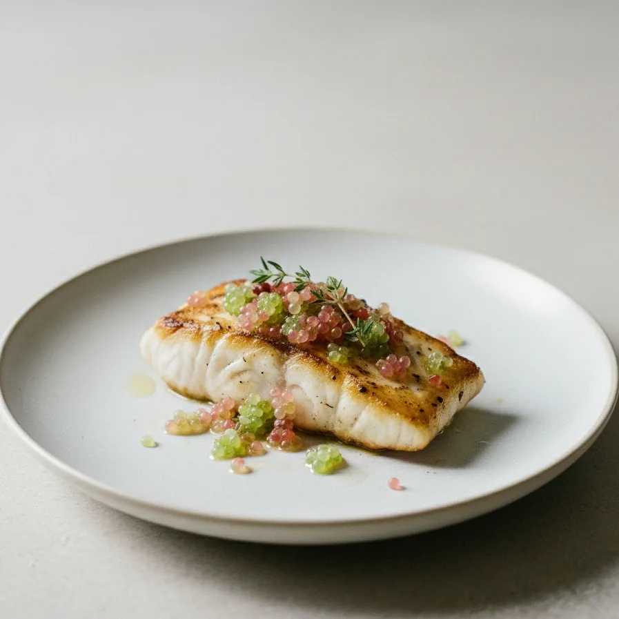 Finger lime sur poisson