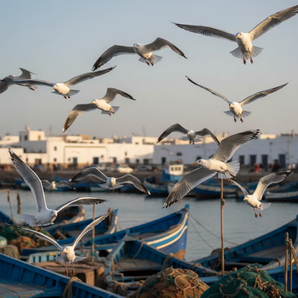Mouettes en vol