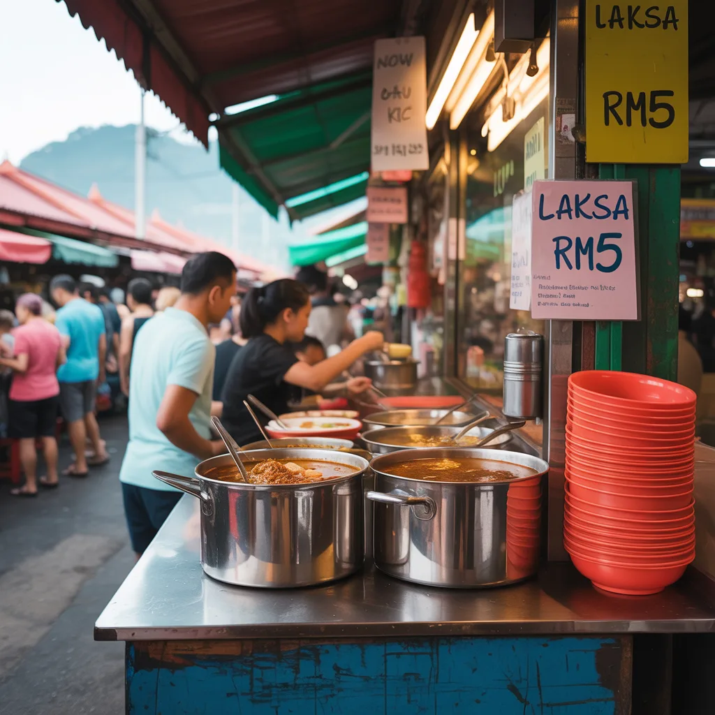 Air Itam Laksa stall in Penang