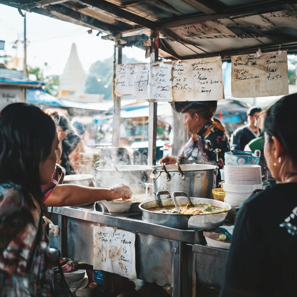 Laksa stall near Lorong Selamat