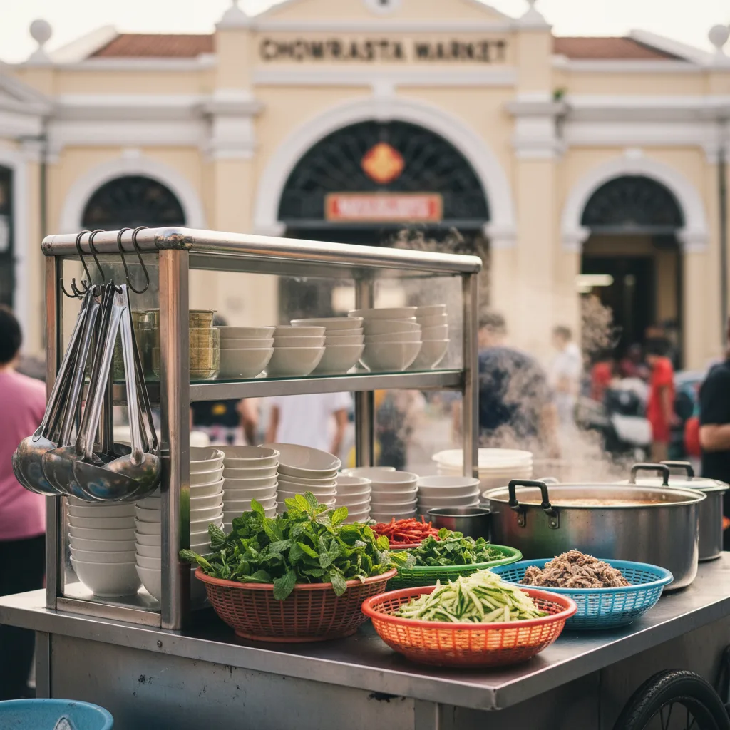 Laksa stall near Chowrasta Market