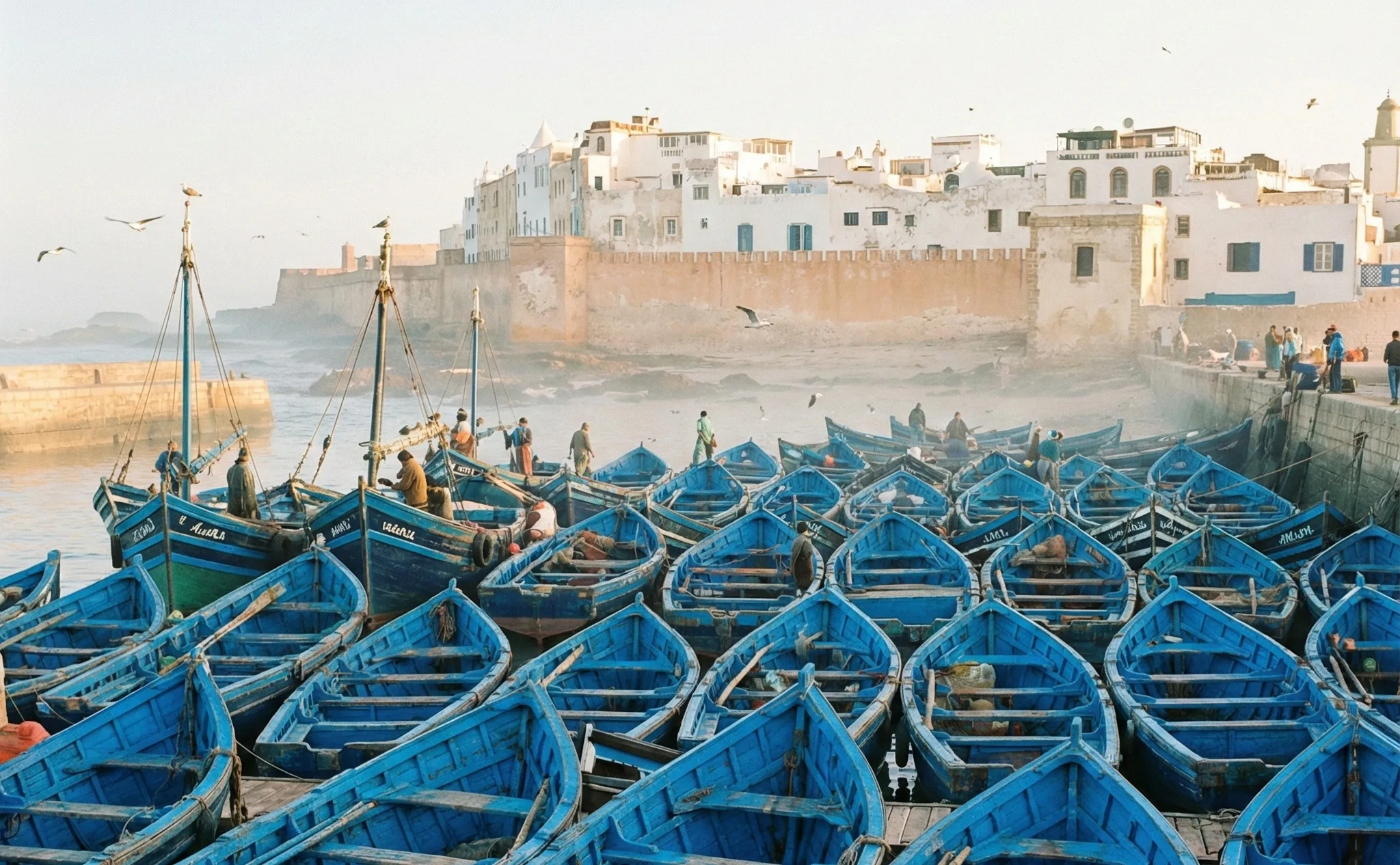 Essaouira, bleu debout
