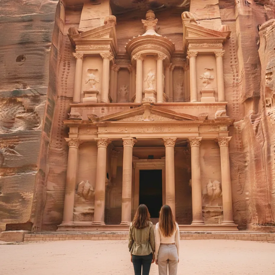 Siq Petra lumière finale sortie vers le Trésor