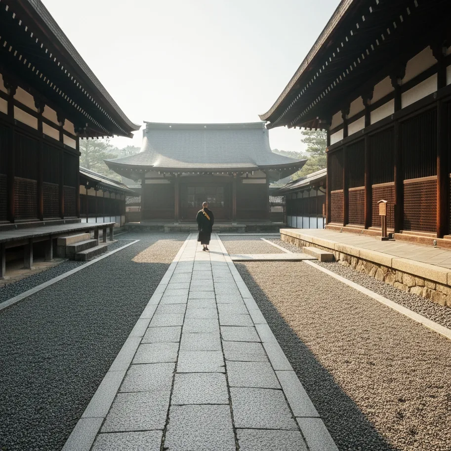 Myoshin-ji Kyoto promenade entre temples
