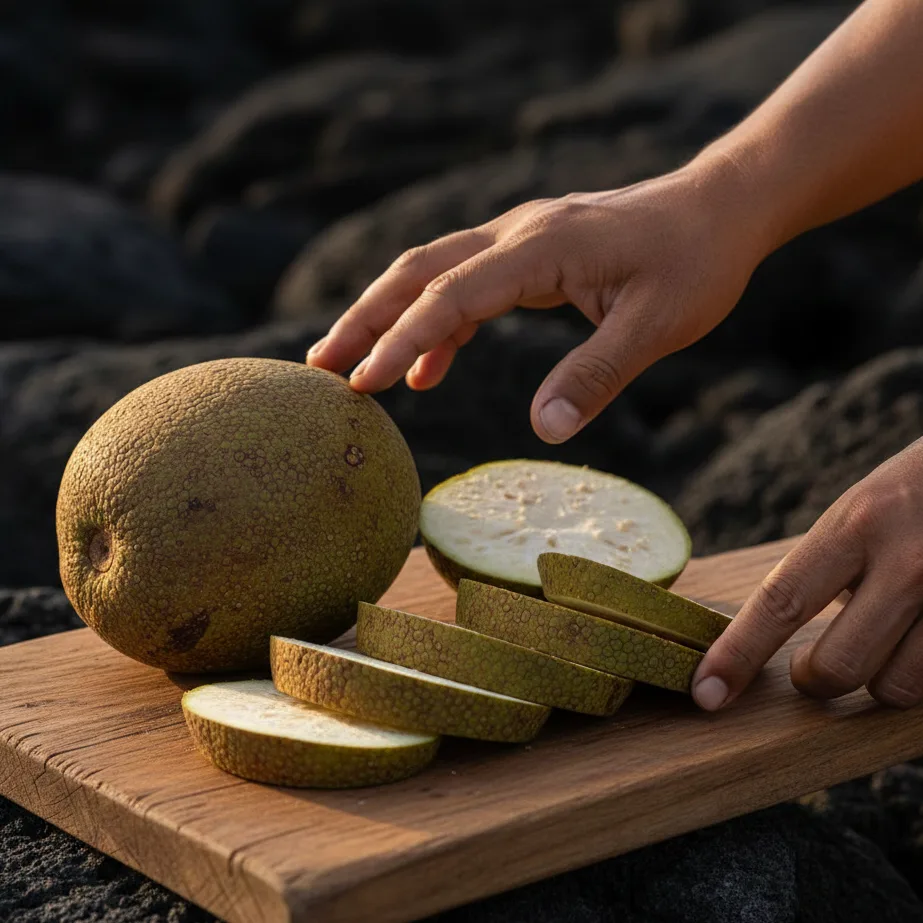 Uru, fruit de l'arbre à pain