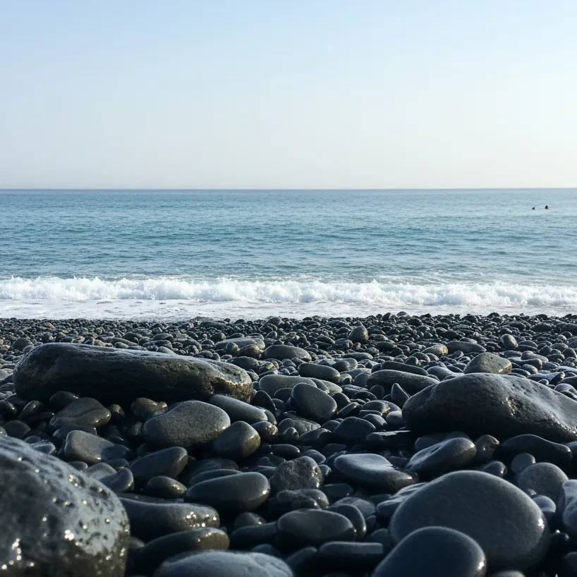 Plage noire Nonza Corse