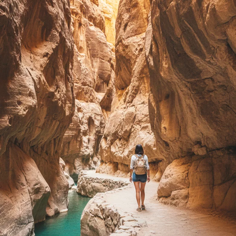 Wadi Shab Oman randonnée oasis